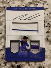 2017 Panini National Treasures Rookie Materials Signatures Raimel Tapia /99