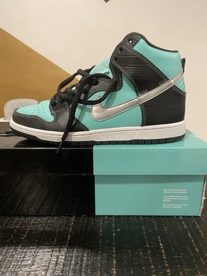 Nike SB Dunk High Premium x Diamond Supply Co Tiffany 653599-400 Sz. 9.5