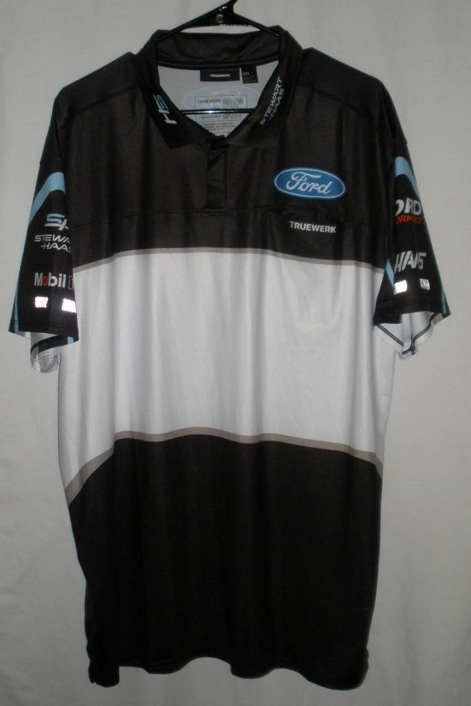 NOAH GRAGSON STEWART HAAS RACING 2024 NASCAR RACE WORN PIT CREW SHIRT 2XL