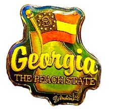 Georgia The Peach State Hat Tac or Lapel Pin