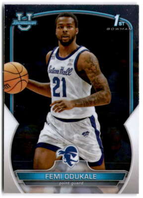 Femi Odukale RC 2022-23 Bowman University Chrome #20 Pre-Rookie 1st Bow ID:88689