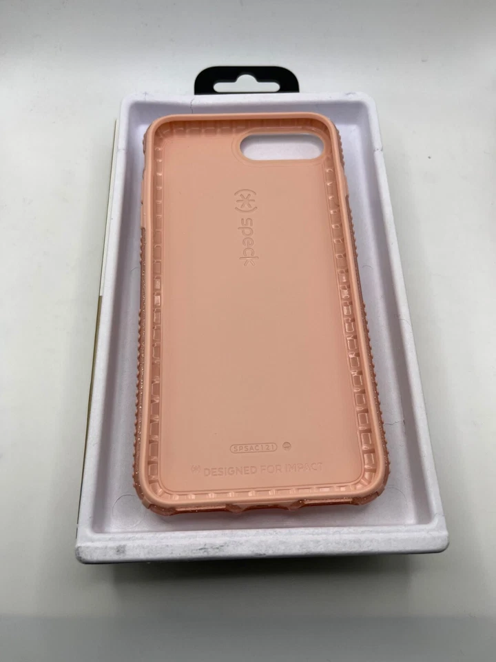 Speck Presidio Grip + Glitter Case for iPhone 8 Plus iPhone 7 Plus Peach Glitter - Image 2 of 4