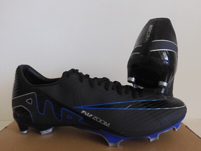 Nike Zoom Mercurial Vapor 15 Academy Fg/Mg Black-Royal Blue Sz