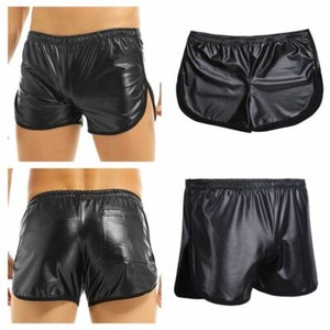 LiiYii Herren Glitzer Shorts - Metallic Boxershorts Für Disco & Karneval
