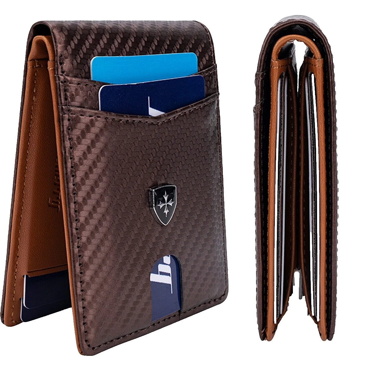 Brown Folding Wallets for Men