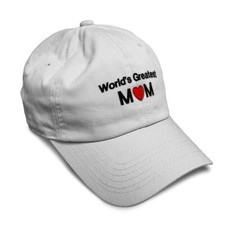 Soft Women Baseball Cap World's Greatest Mom Embroidery Dad Hats for Men
