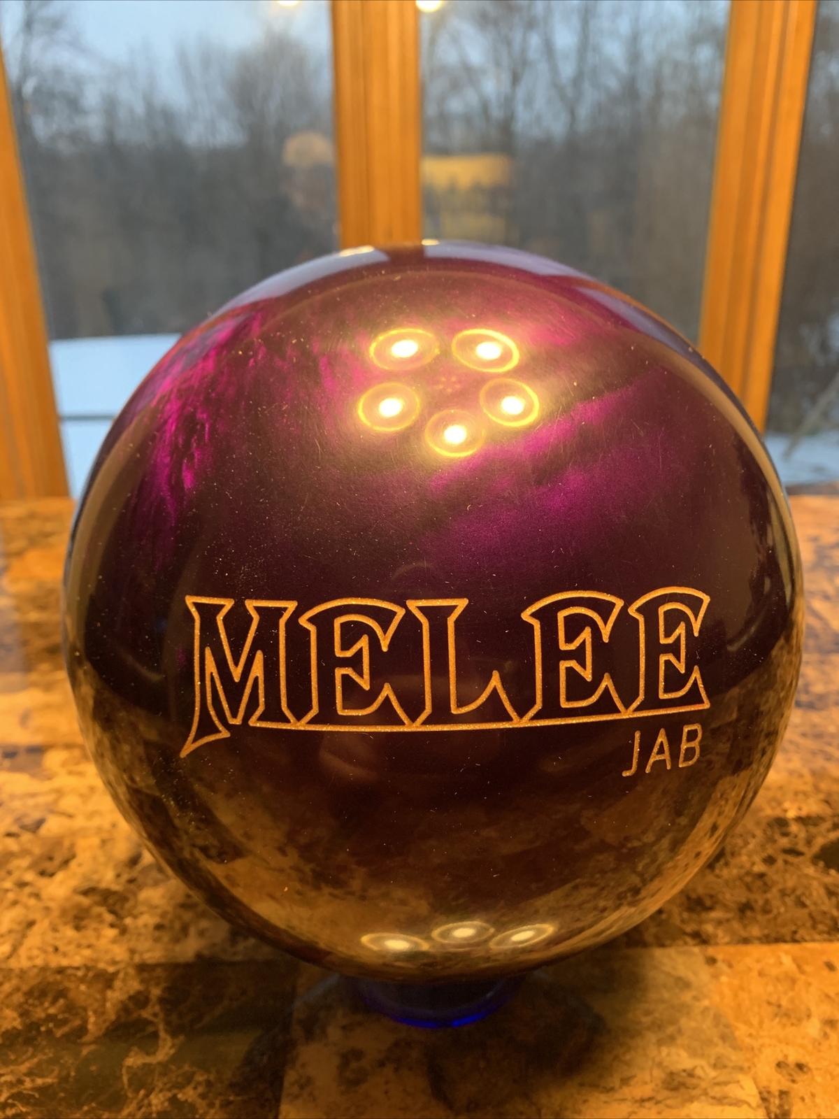 14 pound Brunswick Melee Jab bowling ball