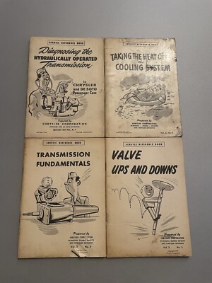Vintage 1948, 1949 Chrysler Corporation Service Reference Books Bundle