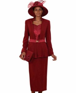 burgundy church suits