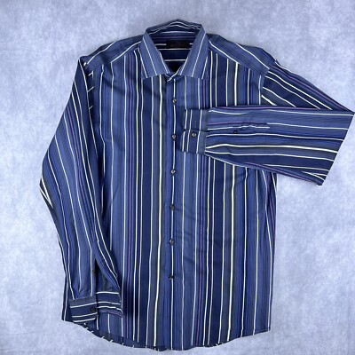 Chemise Homme étroite Etro - Taille 42, Made In Italy, Rayée Multicolore