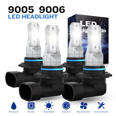 For Oldsmobile Aurora 1995-2003 X3 9005 9006 LED Headlight Bulbs Kit Hi&Low Beam
