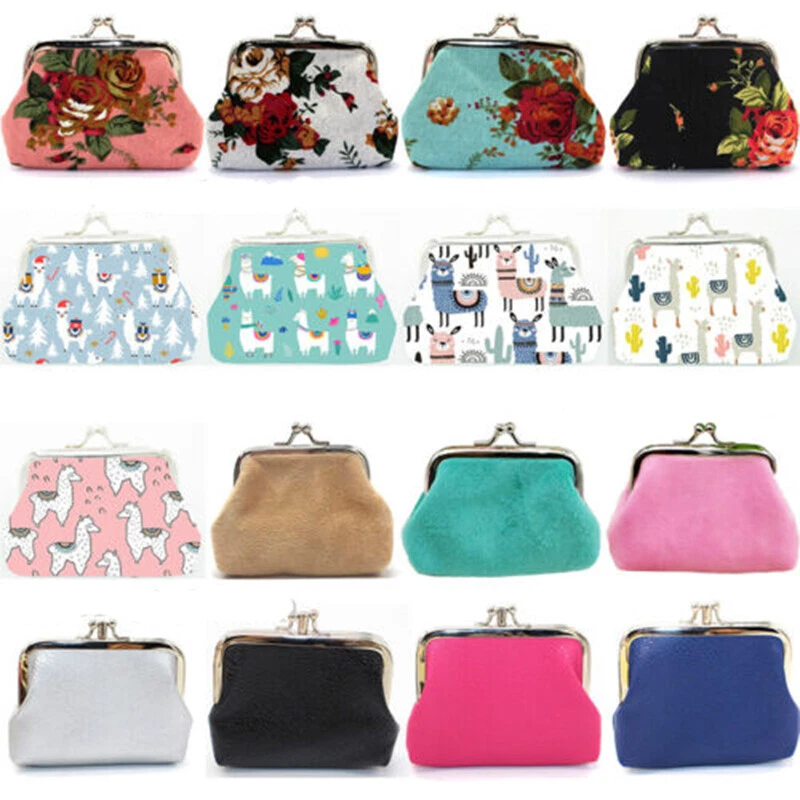 New Double Layer Women Wallets Short Nylon Coin Purse Mini Wallet Retro Coin  Purse For Women