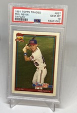 1991 Topps Tiffany Traded Phil Nevin #83T RC PSA 10 GEM MINT POP 28 RARE
