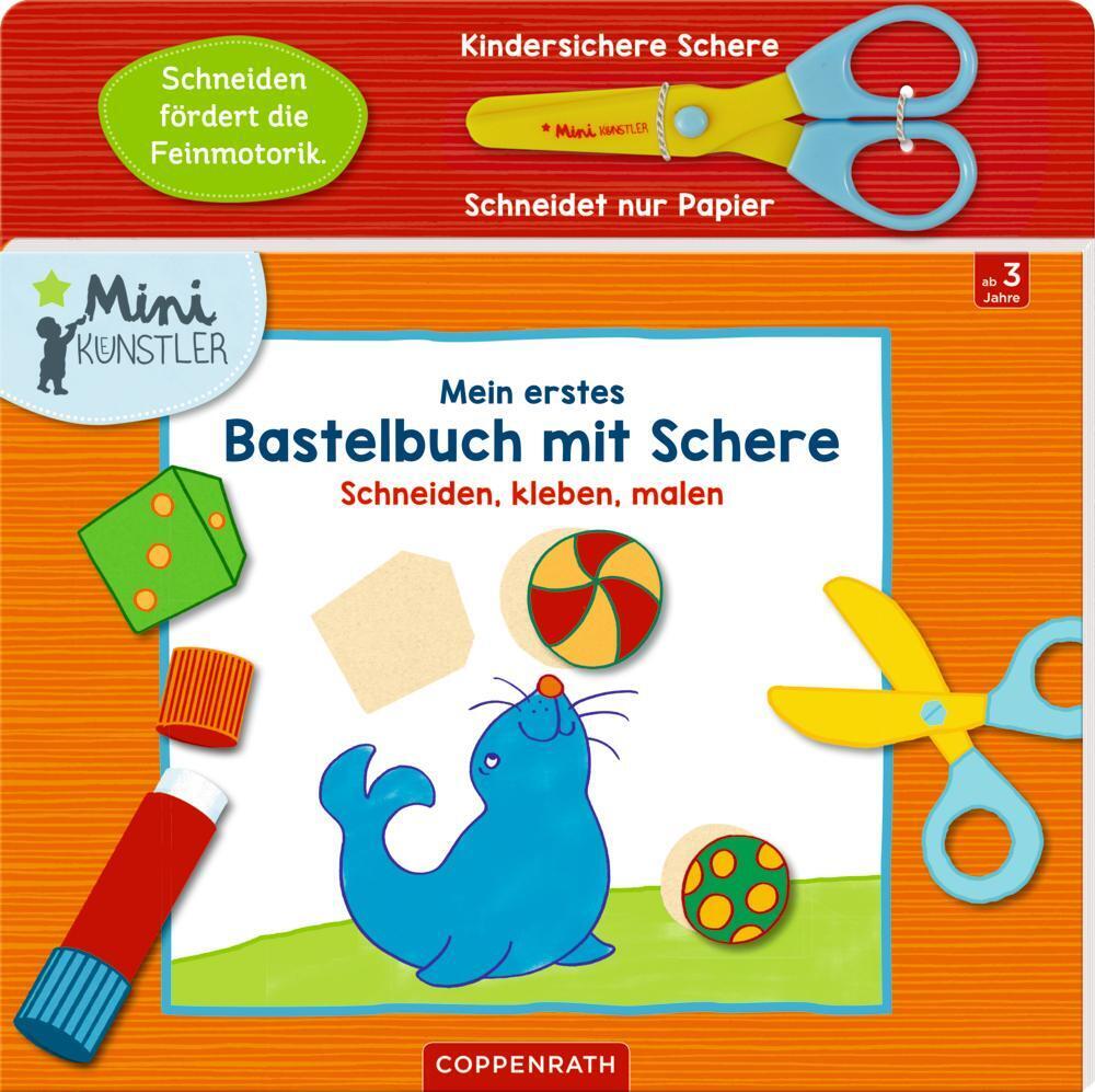 Thumbnail - Mein Erstes Bastelbuch Mit Schere | Schneiden, Kleben, Malen | Sabine