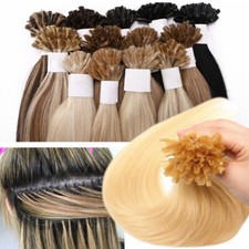 Pre-Bonded Keratin Hot Fusion Nail U Tip 100 Remy Human Hair Extensions 200PCS
