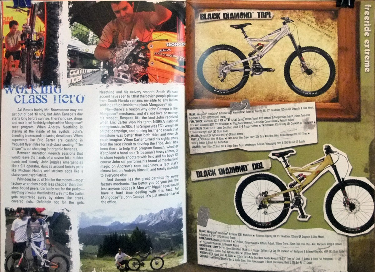 Collectable 2008 Mongoose, MTB, ATB BMX bicycle, catalog, new product line