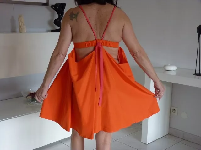 ROBE D ETE BICOLORE ORANGE ET ROSE MARQUE ASOS PETITE. eBay