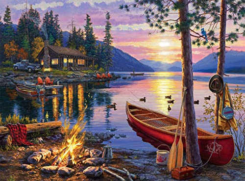 buffalo games darrell bush canoe lake 1000 piece jigsaw puzzle