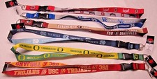 NCAA Reversible Lanyard Keychain 23" Long 3/4" Wide by Aminco Select Team Below