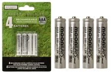 Moonrays AAA Rechargeable Solar Batteries 97126 Solar Lights Battery (4 PACK)