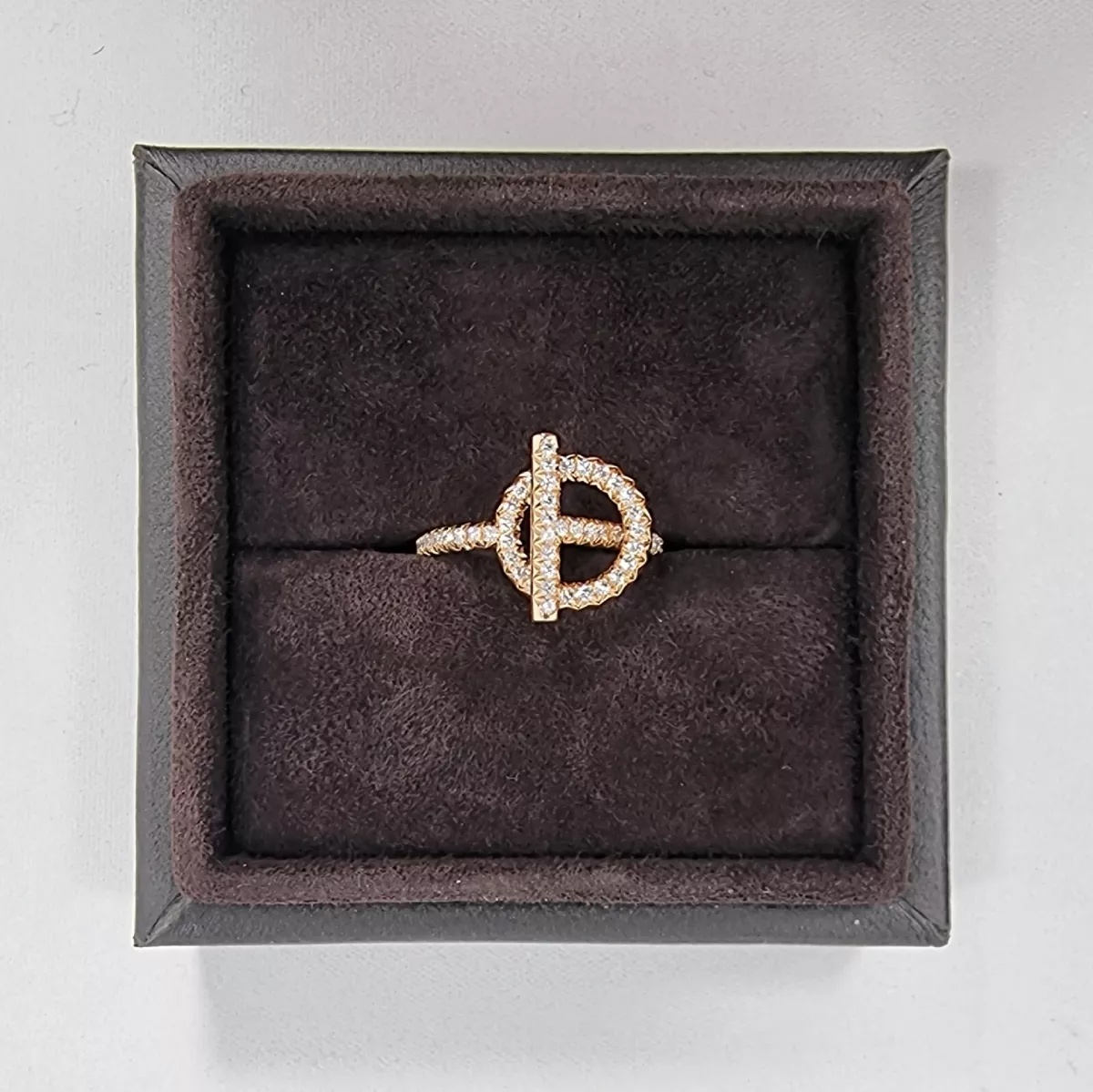 Hermes ring rose sale gold