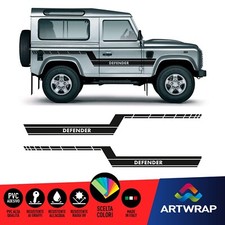 Coppia Adesivi Stickers Defender Land Rover Off Road 4x4 fuoristrada