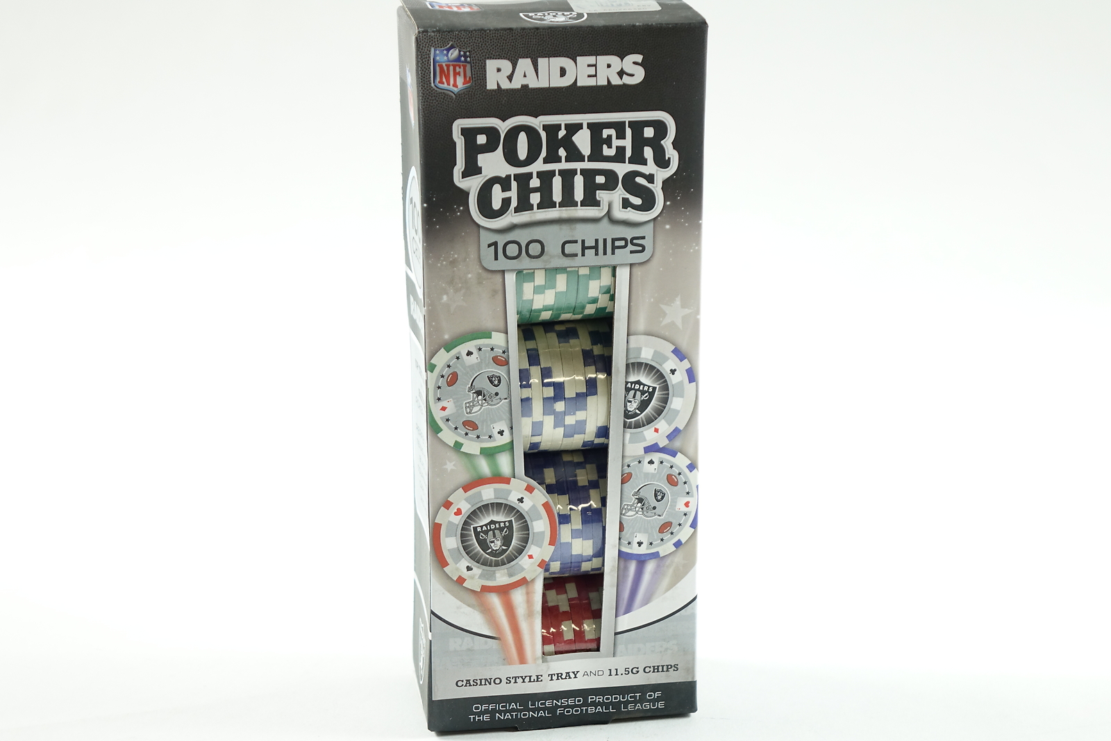 NFL Las Vegas Raiders Poker Chips, 100 Piece 705988000423 eBay