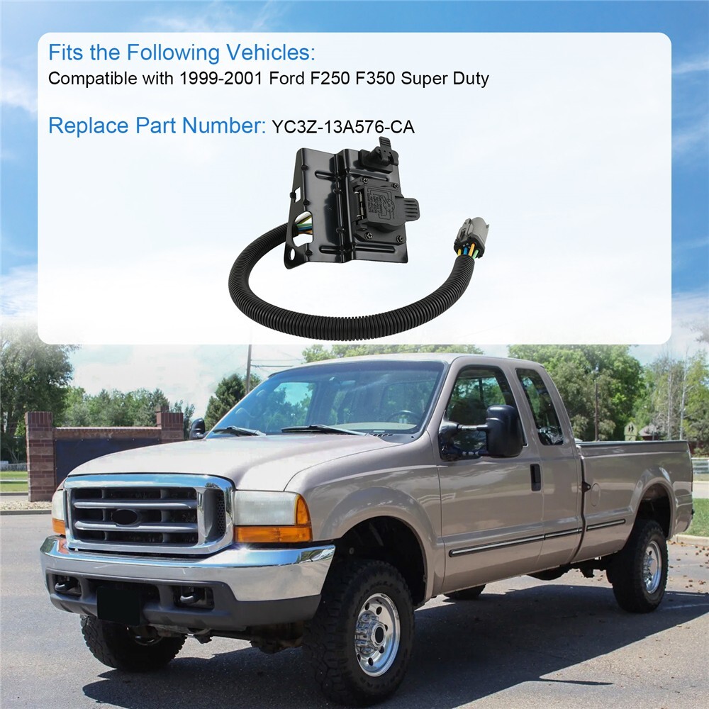 Replacement 7-Way Trailer Hitch Plug – Fits 1999-2010 Ford F250 Super Duty 2 thumbnail image
