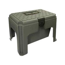 GREY Horse LARGE Step up Grooming Tack Box Seat / Stool equestrian stable pony
