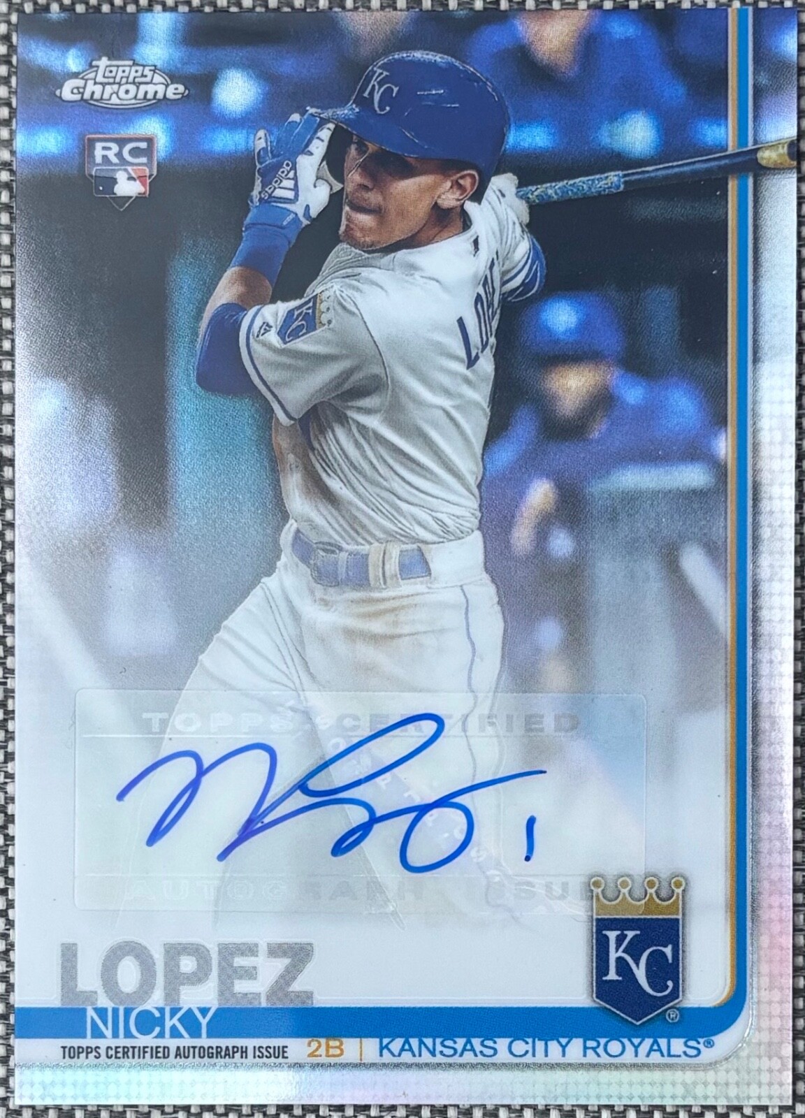 🔥 2019 Topps Chrome Update ROOKIE AUTO Nicky Lopez 🔥