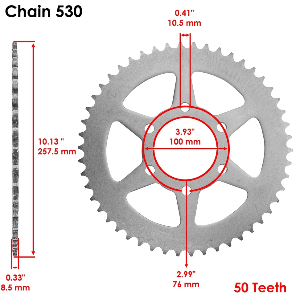 Kit de cadena de transmisión y piñón de junta tórica dorada para Suzuki GS550E GS550L GS550M GS550T Foto 4 de 4