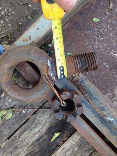 Large Threaded 2" Lunet Pintel, Shank, Etc 50000 Lb