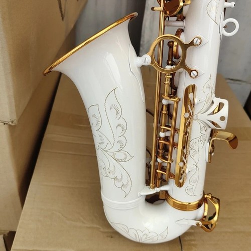 A992 Sassofono E-flat bianco sassofono contralto strumento jazz sax giapponese - Foto 10 di 12