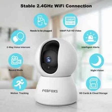 FEBFOXS Home Baby Monitor Security Camera Model XM628 NEW