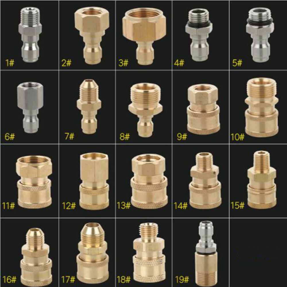 Quick Release Coupler Connector Fitting for High Pressure Washer 