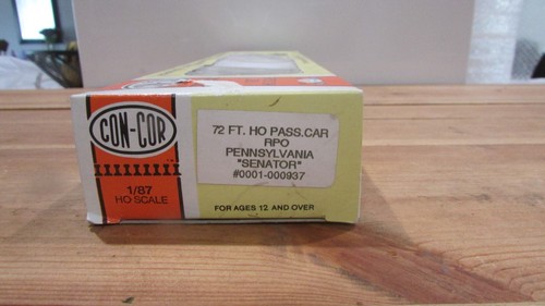 HO Scale Con-Cor 72ft RPO Personenwagen Pennsylvania Senator Lot#0258 | Zustand: Used