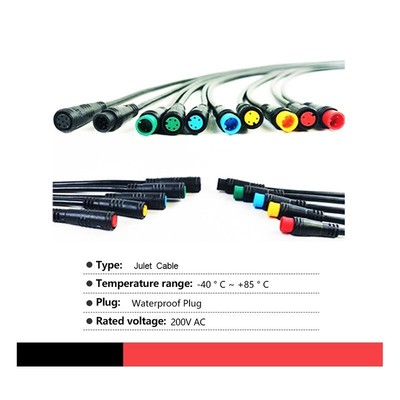 Julet Basic Connector 2 3 4 5 6Pin Kabel Wasserdichter Stecker Für Ebike Display