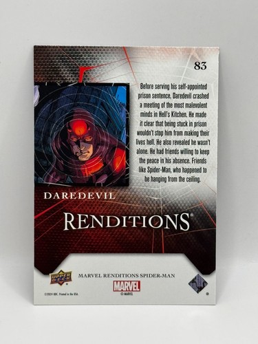 2024 UPPER DECK MARVEL RENDITIONS SPIDER-MAN BASE & CANVAS [WÄHLEN SIE AUS MENÜ] - Bild 287 von 317