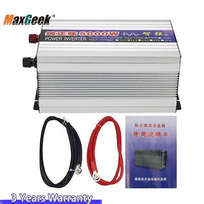5000W Pure Sine Wave Power Inverter 24V to 220V for Household Solar Power System