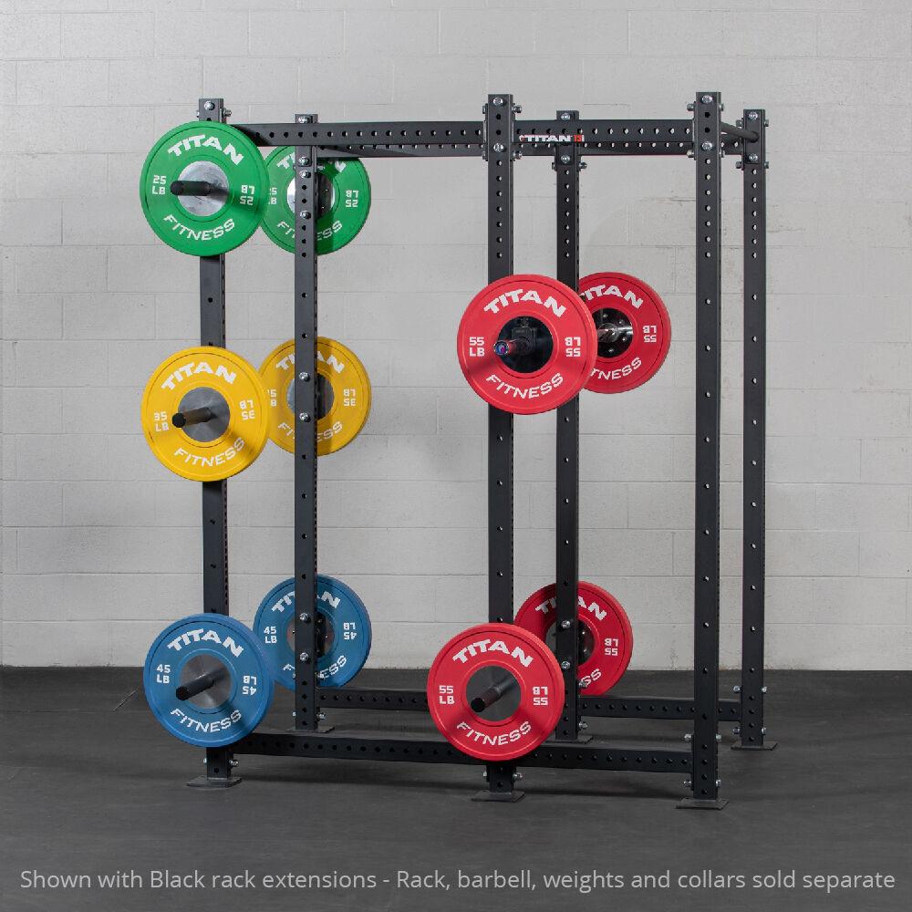 Titan Fitness T-3 Series Blue Tall 36in Depth Power Rack Extension Kit