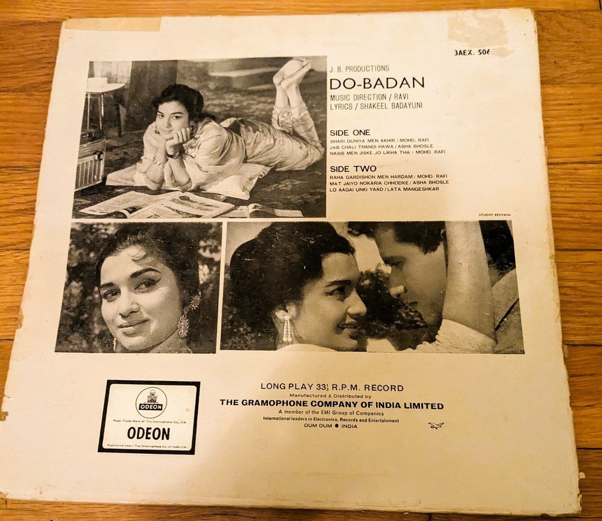 Do Badan Ravi Hindi LP Record Bollywood India-rare !!