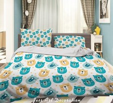 3D Animal Pattern Kids Quilt Cover Set Duvet Cover Bedding Pillowcases