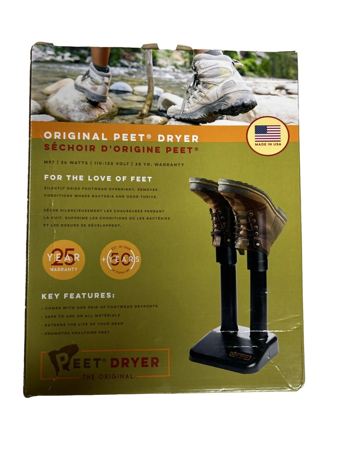 PEET Dryer Original 2Shoe Electric Shoe and Boot Dryer, Black