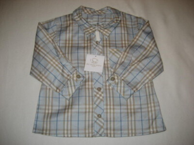 Burberry Karohemd NEU Gr.6 Monate / 68 hellblau