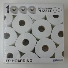Funwares TP Hoarding Toilet Paper Puzzle 1000 Piece Jigsaw Puzzle SEALED