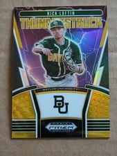 Nick Loftin 2020 Panini Prizm Draft Picks Thunderstruck Gold Refractor 10/10