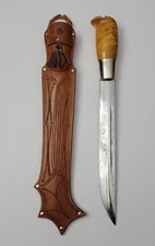 J. Marttiini Large Leuku Puukko Knife Finland leather Sheath  E141