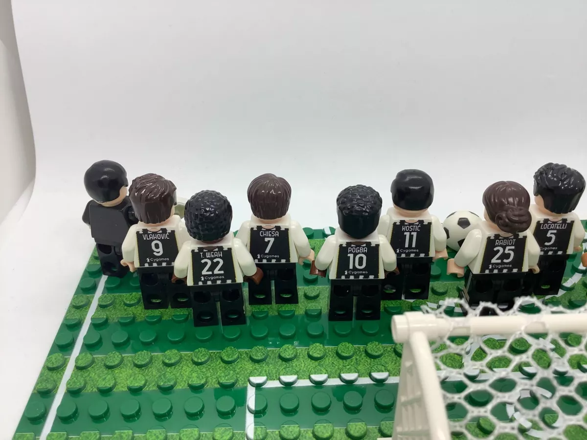 Miniature Calcio Juventus 2023/24 Serie A Vlahovic Chiesa Weah lego