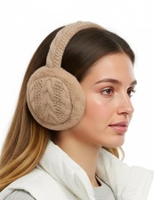 Buauty Earmuffs Knit Furry Ear Warmer for Women Men in Winter Cold Weather, S...