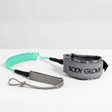 Body Glove SUP Paddleboard Or Surf Leash – Coiled Cord, Neoprene Ankle Strap